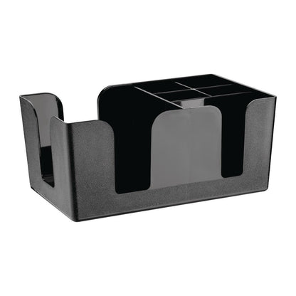Olympia Kristallon Plastic Bar Caddy Black • PAS-F980
