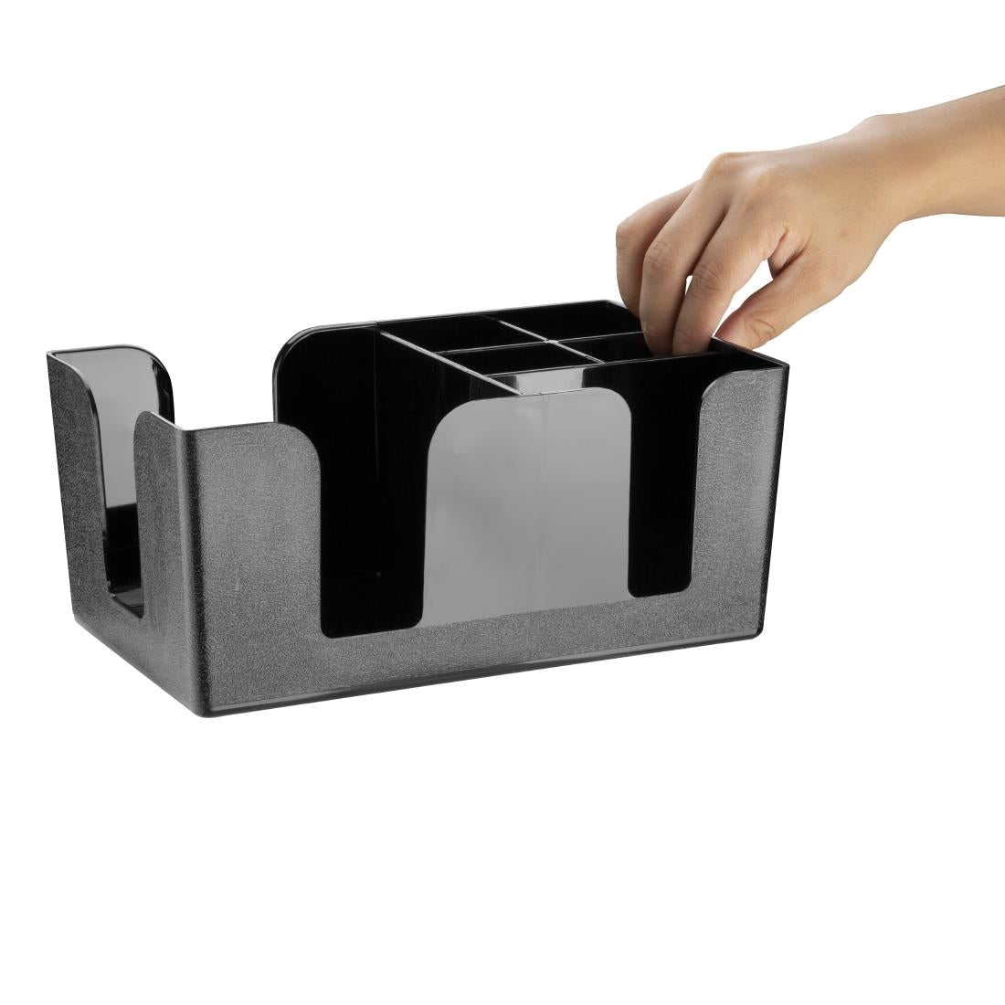 Olympia Kristallon Plastic Bar Caddy Black • PAS-F980