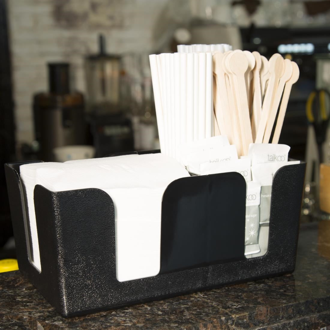 Olympia Kristallon Plastic Bar Caddy Black • PAS-F980