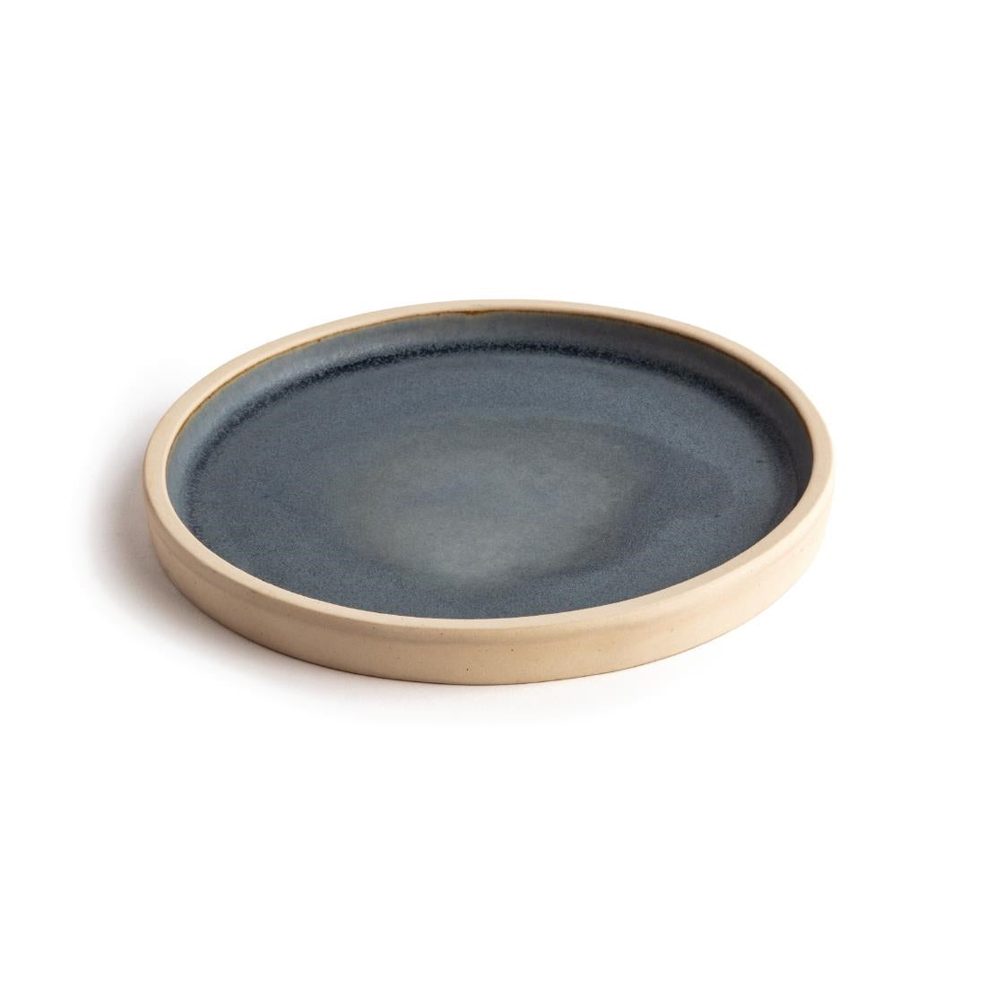 Olympia Canvas Flat Round Plate Blue Granite 180mm (6 Pack) (180mm (Ø) | Pack Quantity: 6) • PAS-FA300
