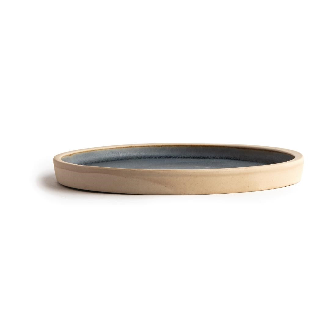 Olympia Canvas Flat Round Plate Blue Granite 180mm (6 Pack) (180mm (Ø) | Pack Quantity: 6) • PAS-FA300