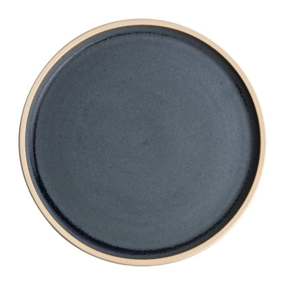 Olympia Canvas Flat Round Plate Blue Granite 180mm (6 Pack) (180mm (Ø) | Pack Quantity: 6) • PAS-FA300