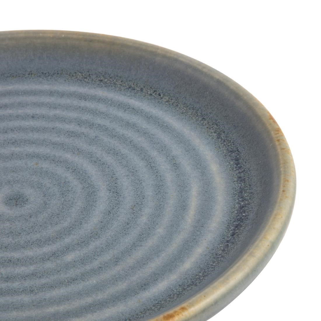 Olympia Canvas Small Rim Round Plate Blue Granite 180mm (6 Pack) (180mm | Pack Quantity: 6) • PAS-FA302