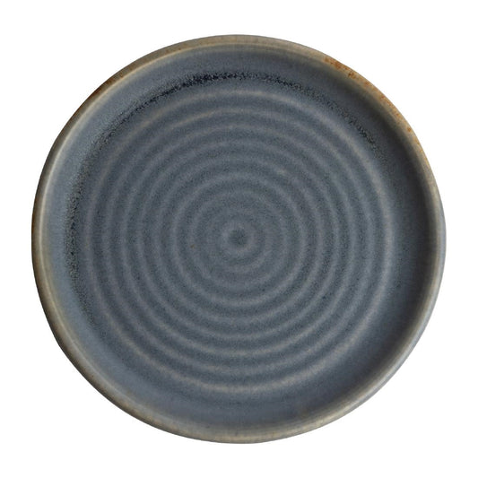 Olympia Canvas Small Rim Round Plate Blue Granite 180mm (6 Pack) (180mm | Pack Quantity: 6) • PAS-FA302