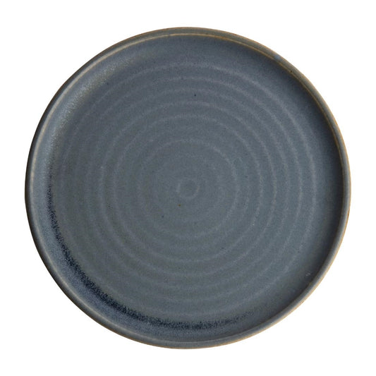 Olympia Canvas Small Rim Round Plate Blue Granite 265mm (6 Pack) (10.5" / 265mm (Ø) | Pack Quantity: 6) • PAS-FA303