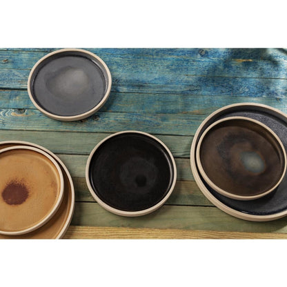 Olympia Canvas Flat Round Plate Sienna Rust 250mm (6 Pack) (Pack of 6) • PAS-FA308