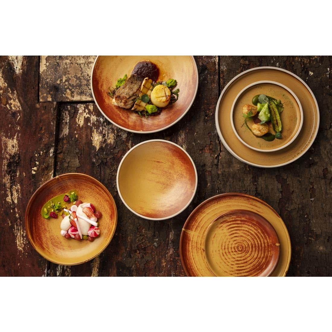 Olympia Canvas Coupe Bowl Sienna Rust 230mm (6 Pack) (Pack of 6) • PAS-FA313