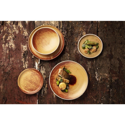 Olympia Canvas Small Rim Round Plate Sienna Rust 265mm (6 Pack) (Pack of 6) • PAS-FA310