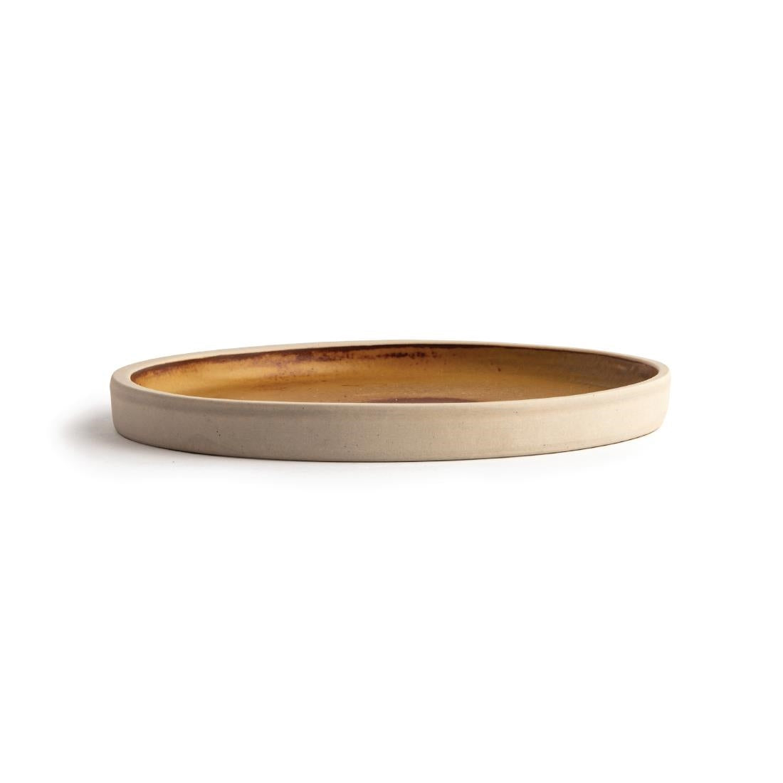 Olympia Canvas Flat Round Plate Sienna Rust 180mm (6 Pack) (180mm (Ø) | Pack Quantity: 6) • PAS-FA307