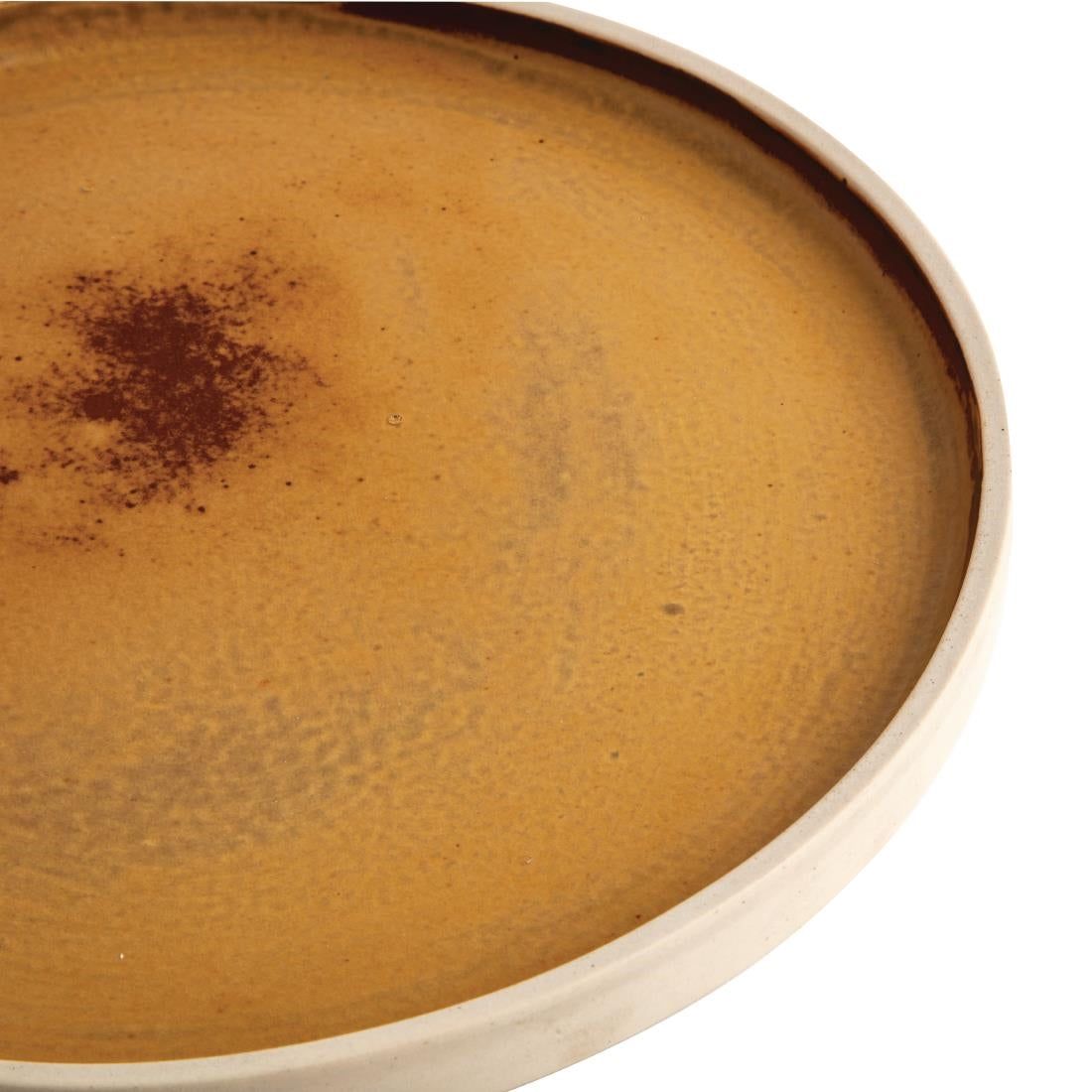 Olympia Canvas Flat Round Plate Sienna Rust 250mm (6 Pack) (Pack of 6) • PAS-FA308