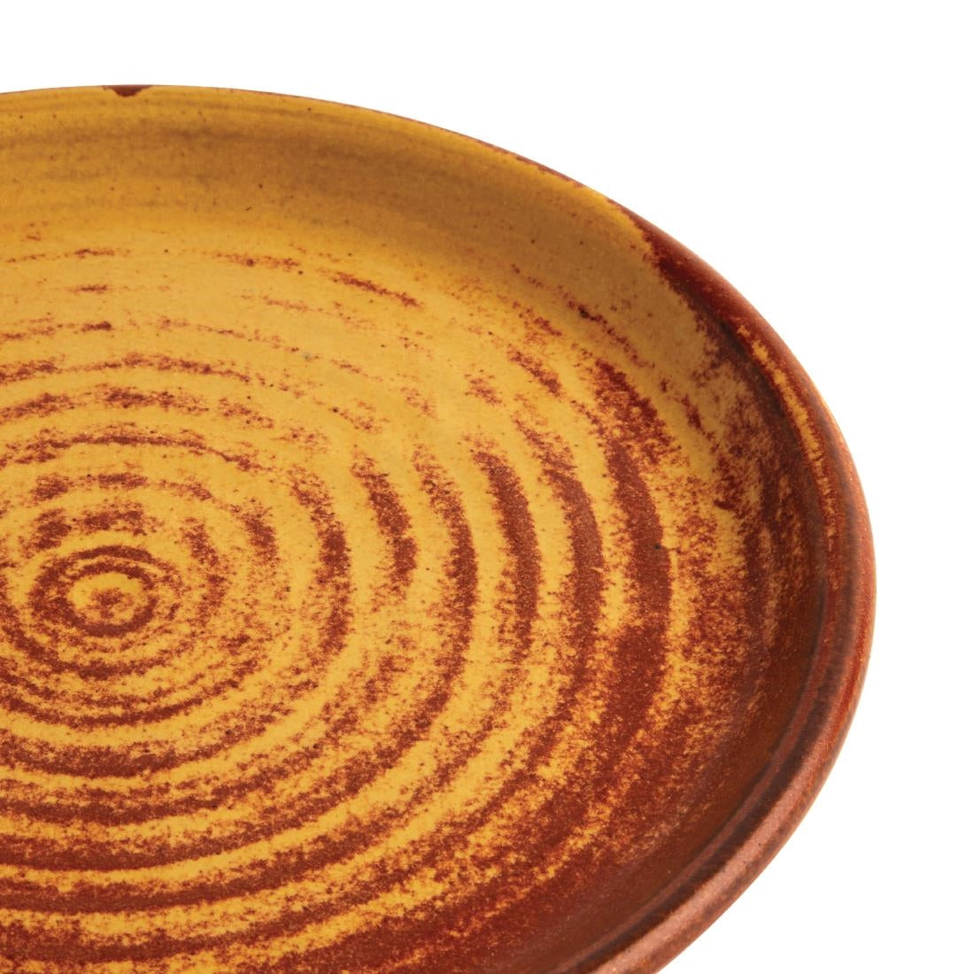 Olympia Canvas Small Rim Round Plate Sienna Rust 180mm (6 Pack) (Pack of 6) • PAS-FA309