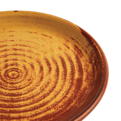 Olympia Canvas Small Rim Round Plate Sienna Rust 180mm (6 Pack) (Pack of 6) • PAS-FA309
