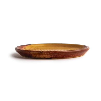 Olympia Canvas Small Rim Round Plate Sienna Rust 180mm (6 Pack) (Pack of 6) • PAS-FA309
