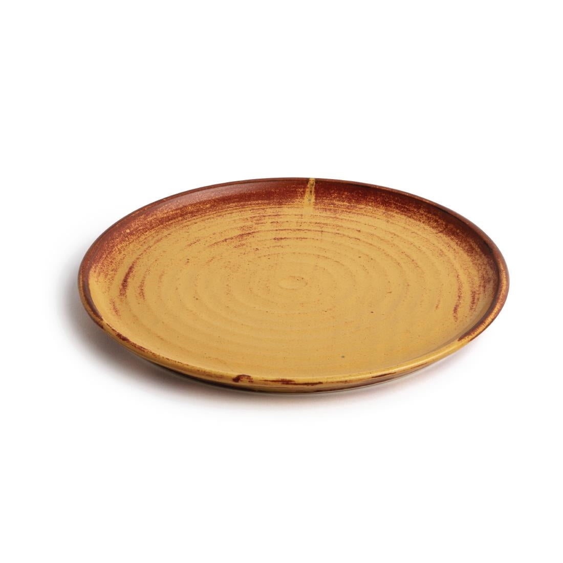 Olympia Canvas Small Rim Round Plate Sienna Rust 265mm (6 Pack) (Pack of 6) • PAS-FA310