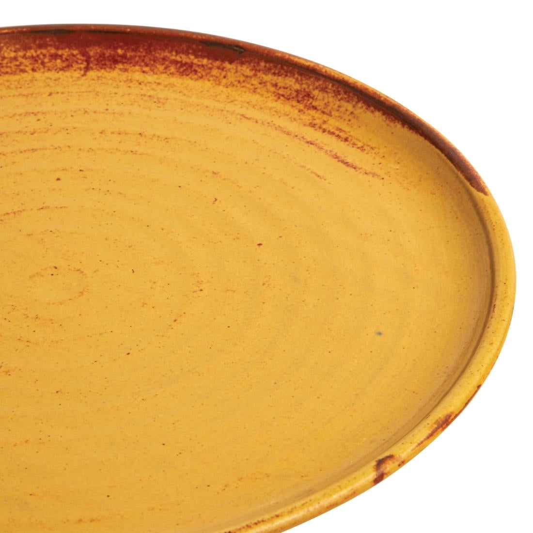 Olympia Canvas Small Rim Round Plate Sienna Rust 265mm (6 Pack) (Pack of 6) • PAS-FA310