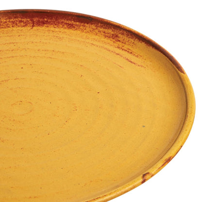 Olympia Canvas Small Rim Round Plate Sienna Rust 265mm (6 Pack) (Pack of 6) • PAS-FA310