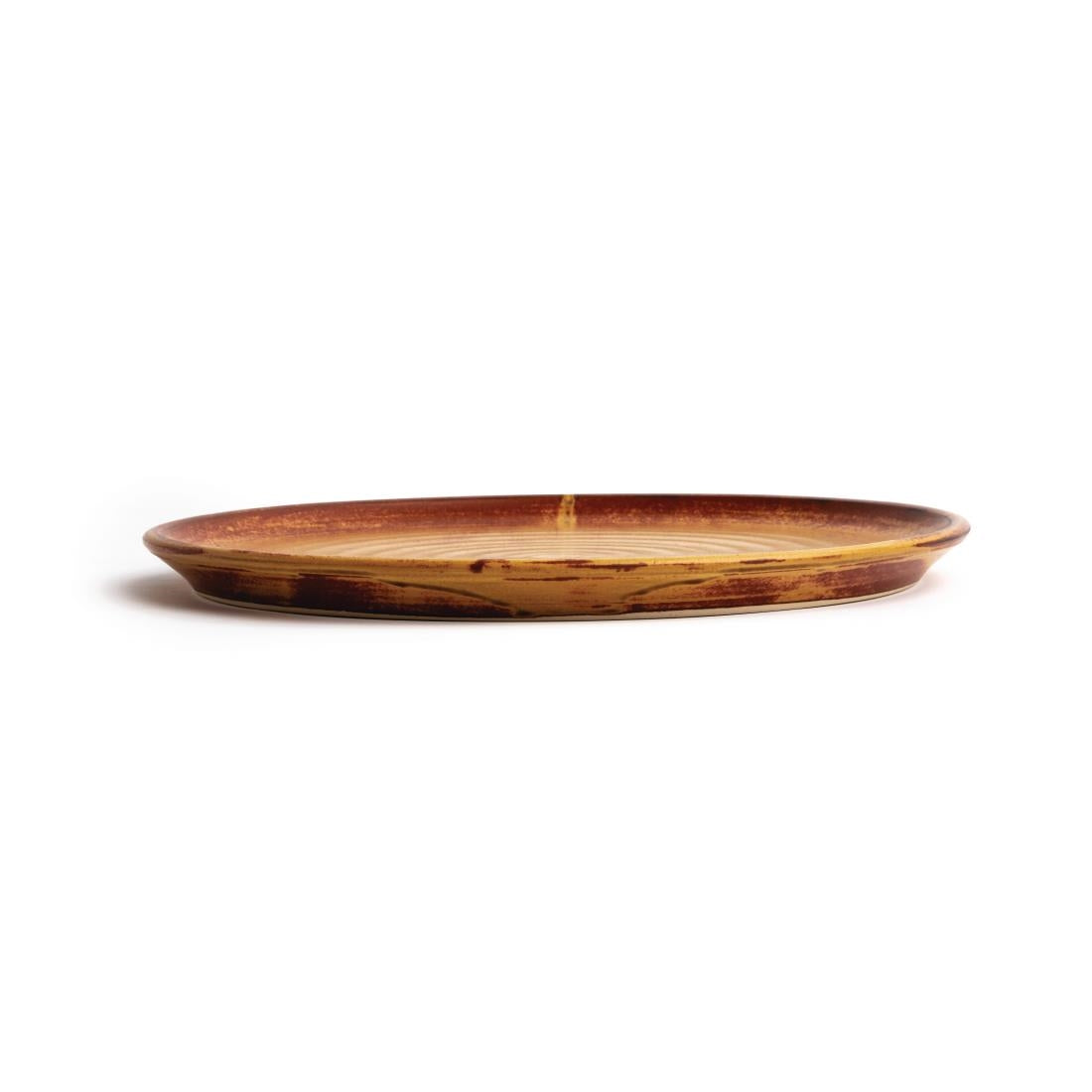 Olympia Canvas Small Rim Round Plate Sienna Rust 265mm (6 Pack) (Pack of 6) • PAS-FA310