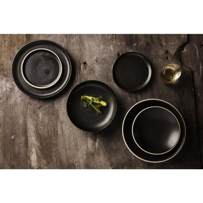 Olympia Canvas Coupe Bowl Delhi Black 230mm (6 Pack) (9" / 230mm (Ø) | Pack Quantity: 6) • PAS-FA320