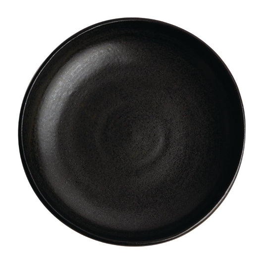 Olympia Canvas Coupe Bowl Delhi Black 230mm (6 Pack) (9" / 230mm (Ø) | Pack Quantity: 6) • PAS-FA320