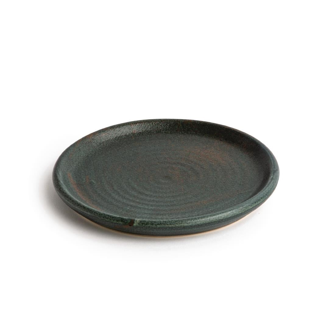 Olympia Canvas Small Rim Round Plate Green Verdigris 180mm (6 Pack) (180mm | Pack Quantity: 6) • PAS-FA323