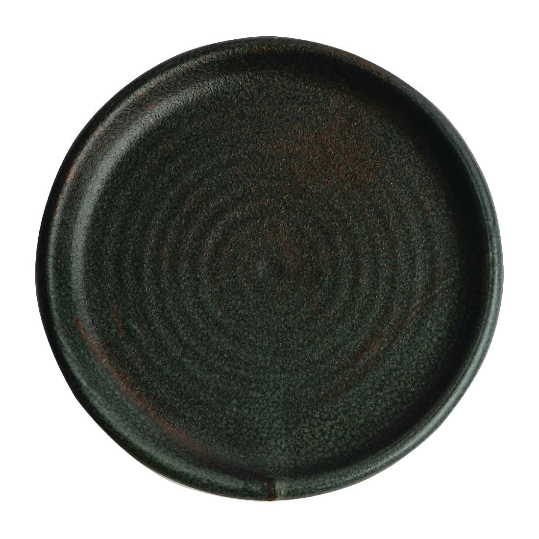 Olympia Canvas Small Rim Round Plate Green Verdigris 180mm (6 Pack) (180mm | Pack Quantity: 6) • PAS-FA323