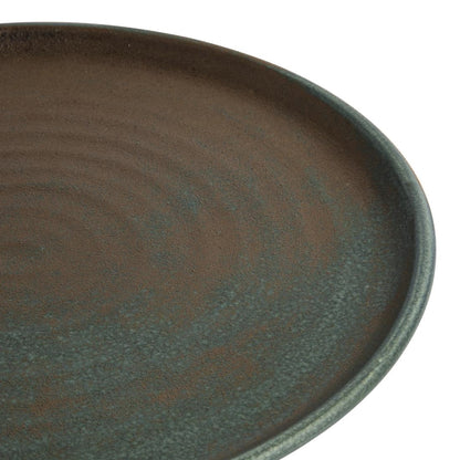 Olympia Canvas Small Rim Round Plate Green Verdigris 265mm (6 Pack) (10 1/2" / 265mm (Ø) | Pack Quantity: 6) • PAS-FA324