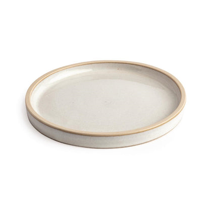 Olympia Canvas Flat Round Plate Murano White 180mm (6 Pack) (Pack of 6) • PAS-FA328