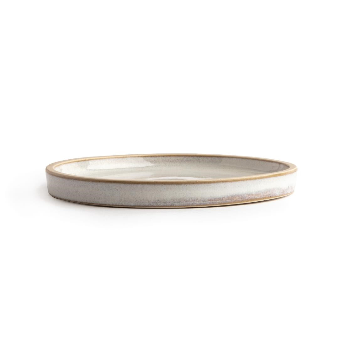 Olympia Canvas Flat Round Plate Murano White 180mm (6 Pack) (Pack of 6) • PAS-FA328