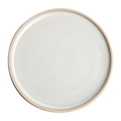 Olympia Canvas Flat Round Plate Murano White 180mm (6 Pack) (Pack of 6) • PAS-FA328