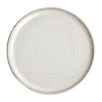 Olympia Canvas Small Rim Round Plate Murano White 265mm (6 Pack) (265mm (Ø) | Pack Quantity: 6) • PAS-FA331