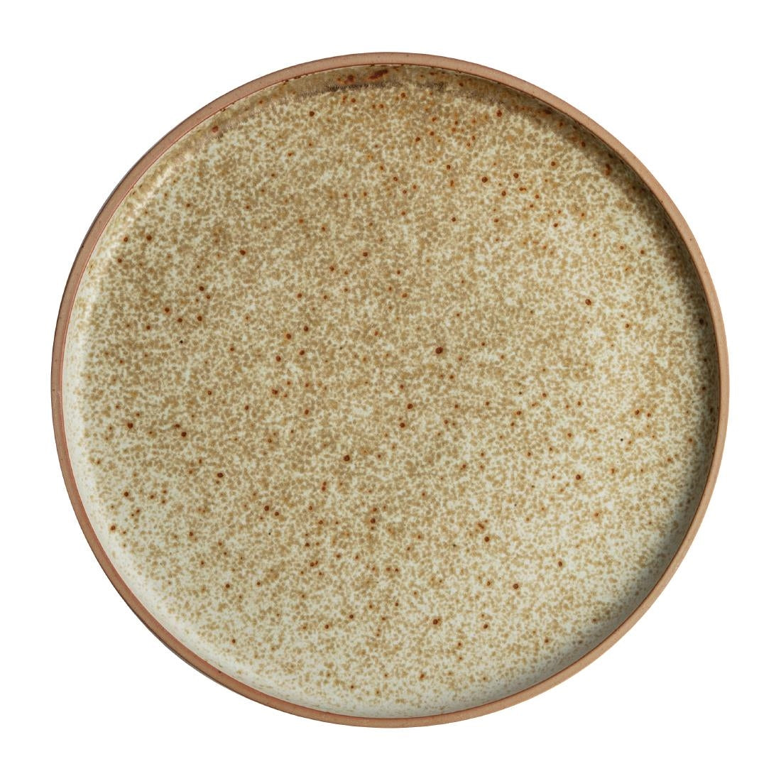 Olympia Canvas Flat Round Plate Wheat 250mm (6 Pack) (Pack of 6) • PAS-FA336