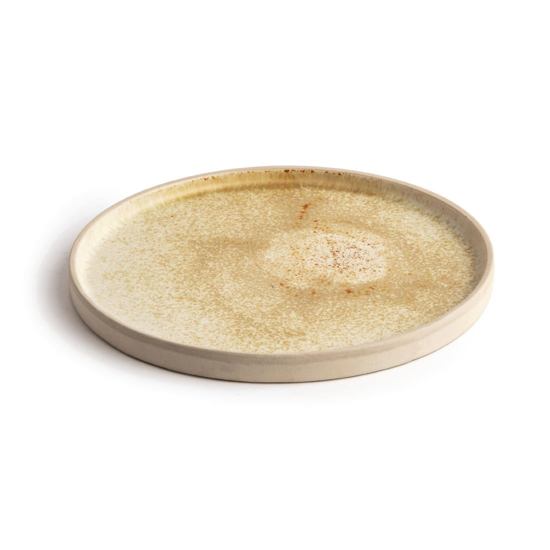 Olympia Canvas Flat Round Plate Wheat 250mm (6 Pack) (Pack of 6) • PAS-FA336