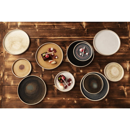 Olympia Canvas Flat Round Plate Wheat 250mm (6 Pack) (Pack of 6) • PAS-FA336