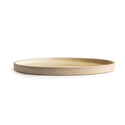 Olympia Canvas Flat Round Plate Wheat 250mm (6 Pack) (Pack of 6) • PAS-FA336