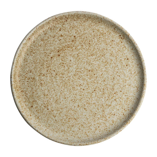 Olympia Canvas Small Rim Round Plate Wheat 265mm (6 Pack) (265mm (Ø) | Pack Quantity: 6) • PAS-FA338