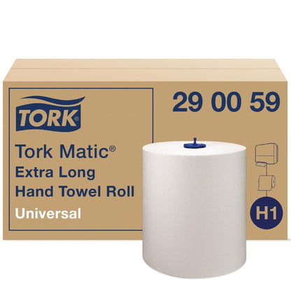 Tork Matic Extra Long White Paper Hand Towels H1 (6 Pack) • PAS-FA706