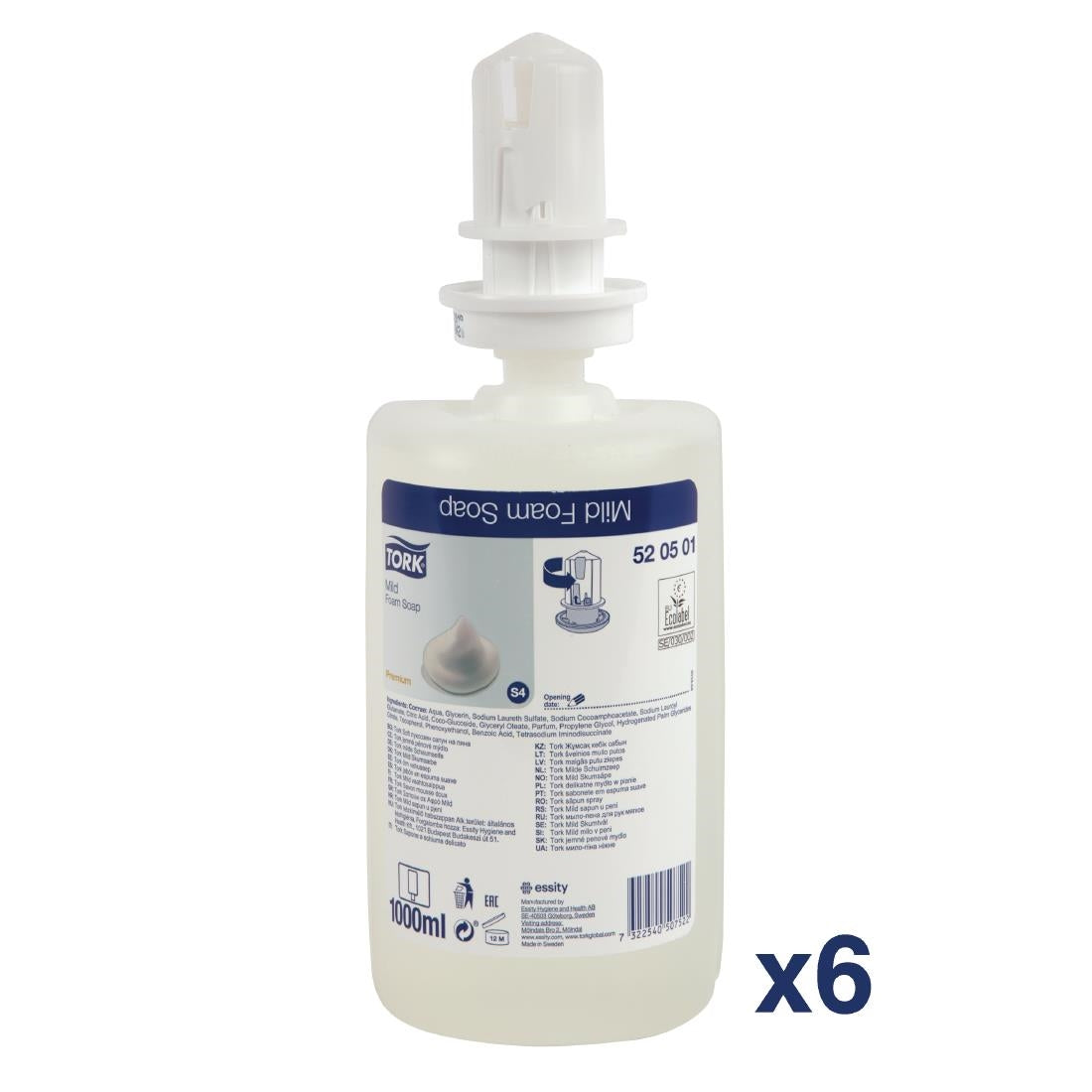 Tork Mildly Scented Foam Soap S4 1Ltr (6 Pack) • PAS-FA711