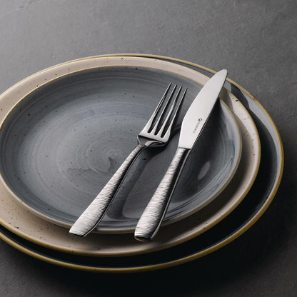 Churchill Stonecast Round Coupe Plate Peppercorn Grey 165mm • PAS-DK555