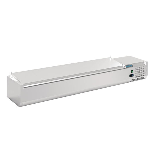 Polar G-Series Countertop Prep Fridge with Lid 8x 1/4GN • PAS-FA856-A