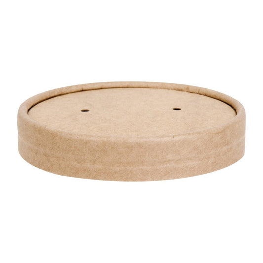 Fiesta Recyclable Soup Container Lids 98mm (500 Pack) (Pack Quantity: 500 | 98mm) • PAS-FA978