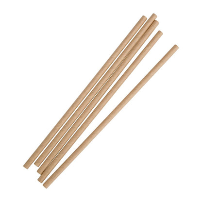 Fiesta Compostable Paper Straws Kraft (Pack of 250) • PAS-FB138