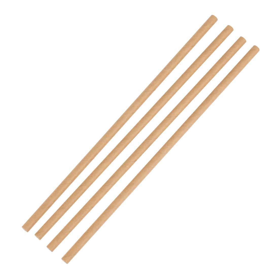 Fiesta Compostable Paper Straws Kraft (250 Pack) (210(L)mm | Pack Quantity: 250) • PAS-FB138