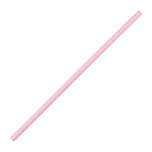 Fiesta Compostable Paper Straws Pink (Pack of 250) • PAS-FB139