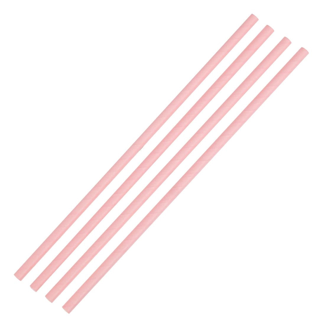 Fiesta Compostable Paper Straws Pink (250 Pack) (210(L)mm | Pack Quantity: 250) • PAS-FB139