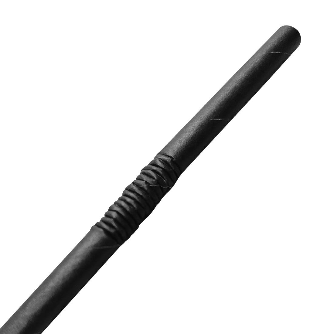 Fiesta Compostable Bendy Paper Straws Black (Pack of 250) • PAS-FB140