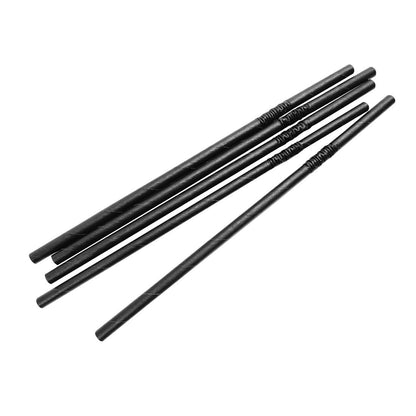 Fiesta Compostable Bendy Paper Straws Black (Pack of 250) • PAS-FB140