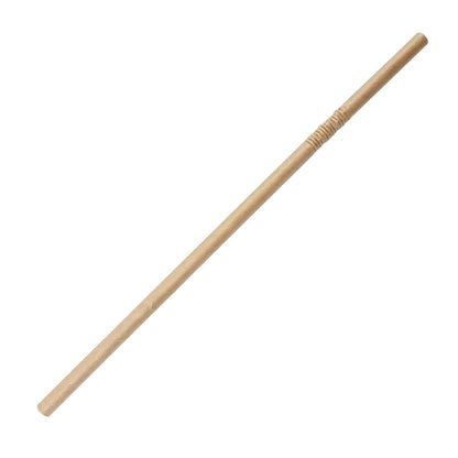 Fiesta Compostable Bendy Paper Straws Kraft (250 Pack) (210(L)mm | Pack Quantity: 250) • PAS-FB141
