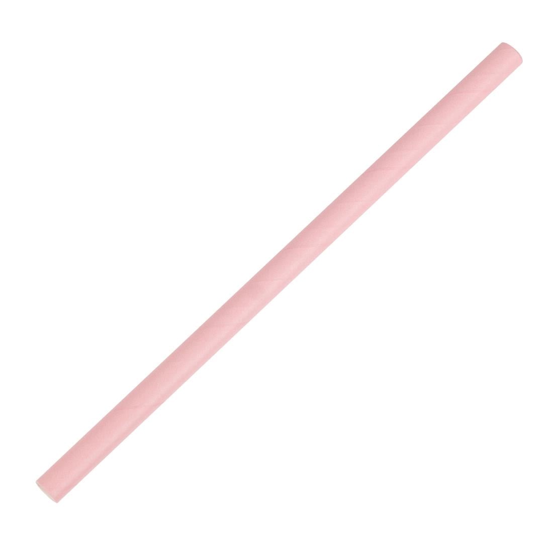 Fiesta Compostable Paper Smoothie Straws Pink (250 Pack) (210(L)mm | Pack Quantity: 250) • PAS-FB149
