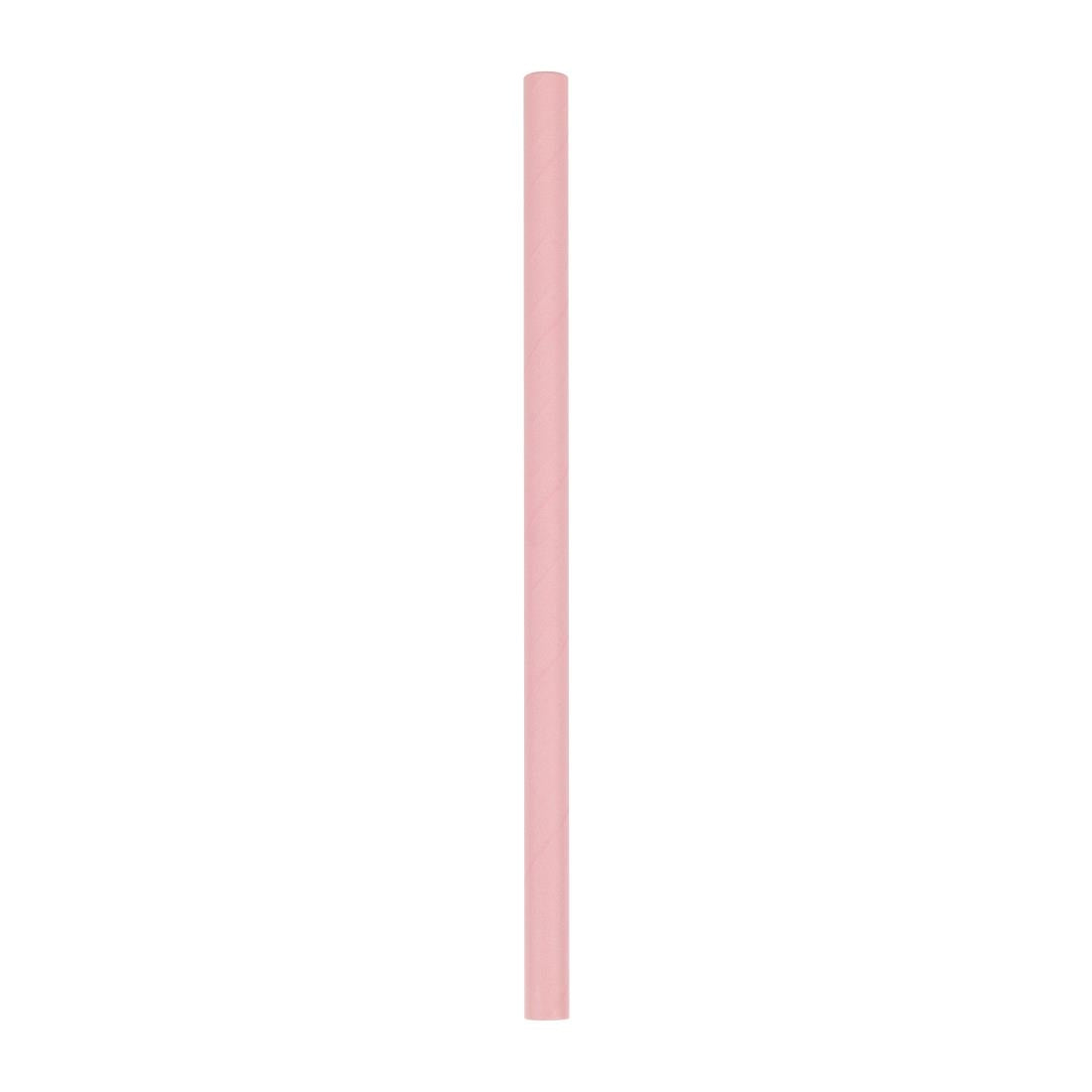 Fiesta Compostable Paper Smoothie Straws Pink (250 Pack) (210(L)mm | Pack Quantity: 250) • PAS-FB149