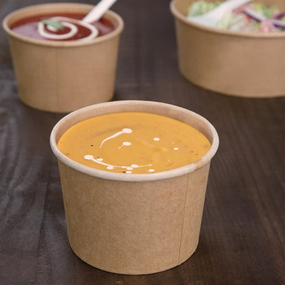 Fiesta Compostable Soup Containers 98mm 340ml / 12oz (500 Pack) • PAS-FB162